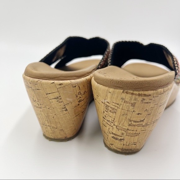 Skechers Cali Size 9 Beverlee Delighted Wedge Vegan Sandals Rainbow Multicolor - Picture 8 of 16